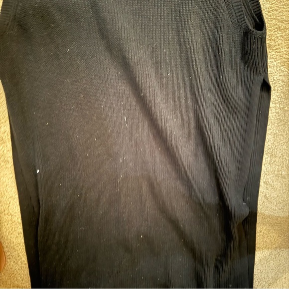 Black knit long knit vest - Picture 6 of 7